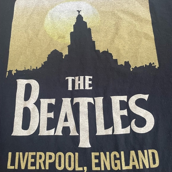 The Beatles band shirt tee tshirt Liverpool London 2XL black 1960s 1970s - Picture 2 of 2